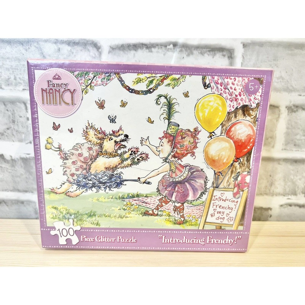 Fancy Nancy Glitter 100 pc Puzzle Introducing Frenchy Briar Patch 11.5" x 15"
